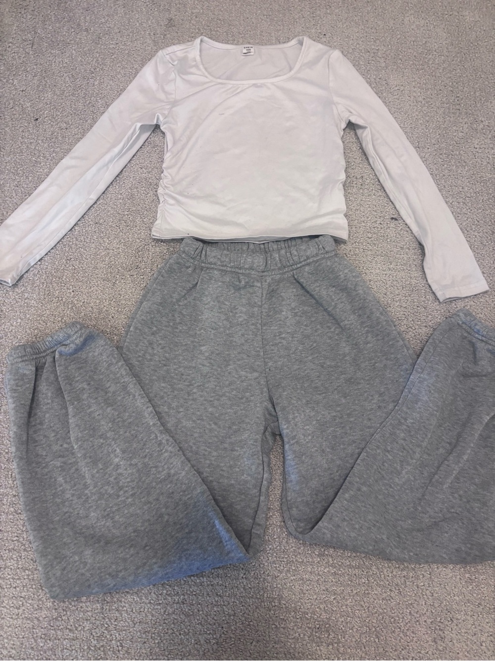 SHEIN Gray Kids Sweatpants Joggers with Elastic Waist